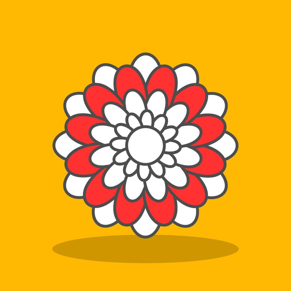 Chrysanthemum Vector Icon Design