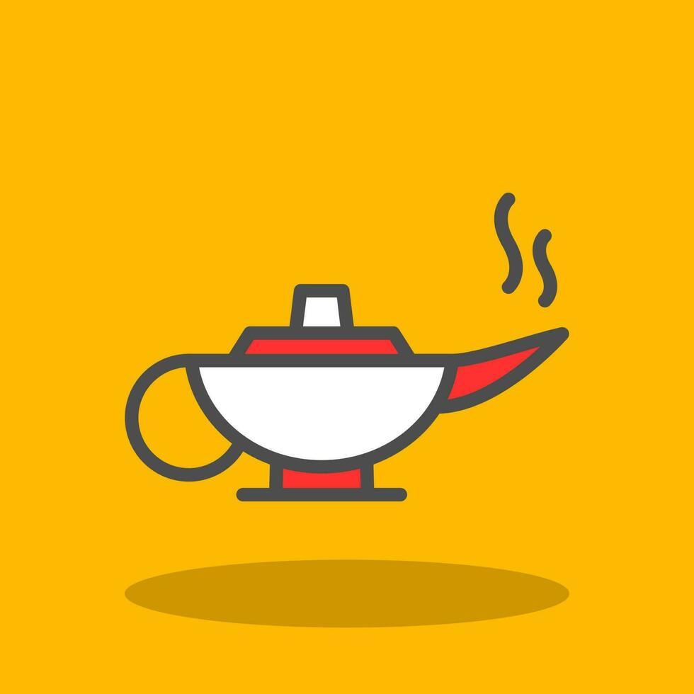 Arabian Magic Lamp Vector Icon Design