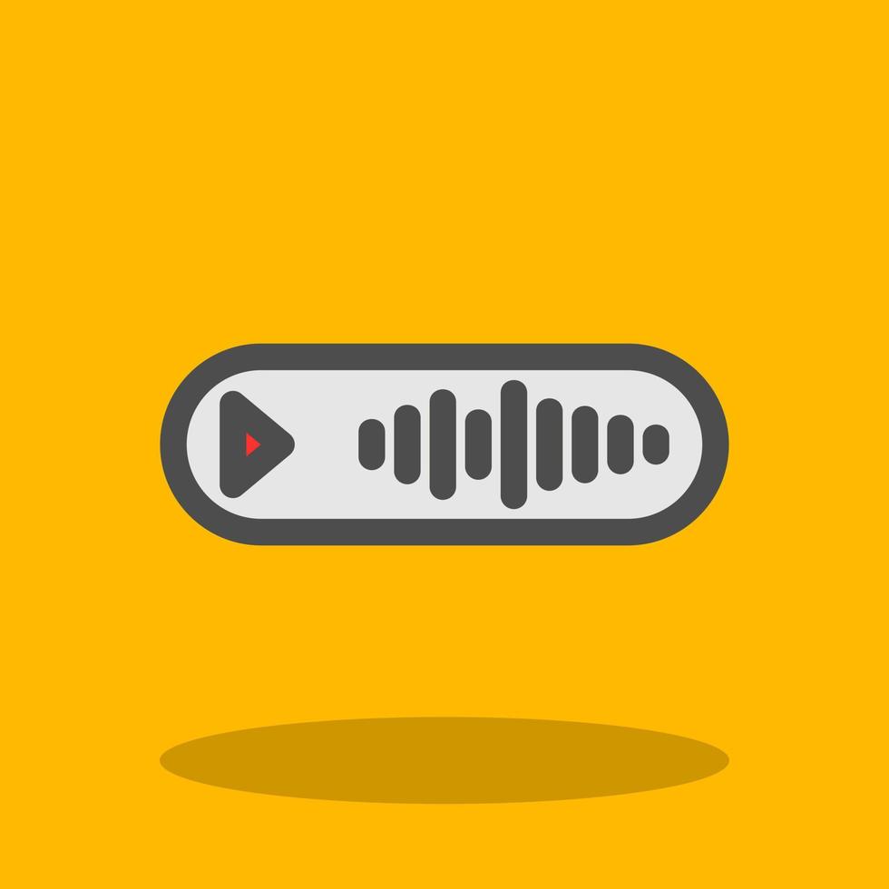 Voice Message Vector Icon Design