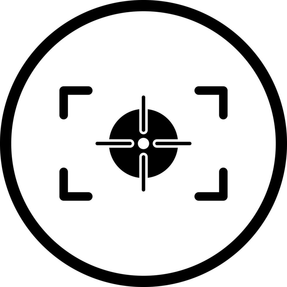 Unique Focus Horizontal Vector Icon