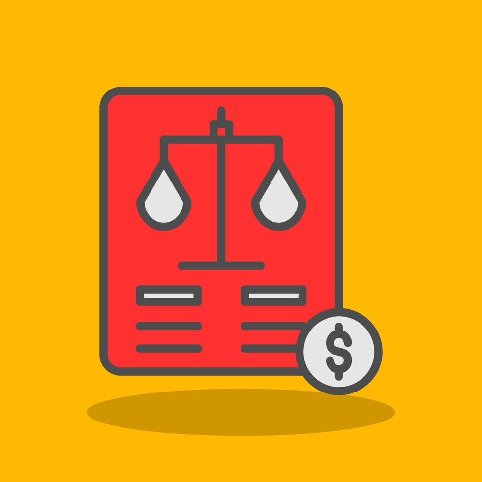 Balance Sheet Vector Icon Design