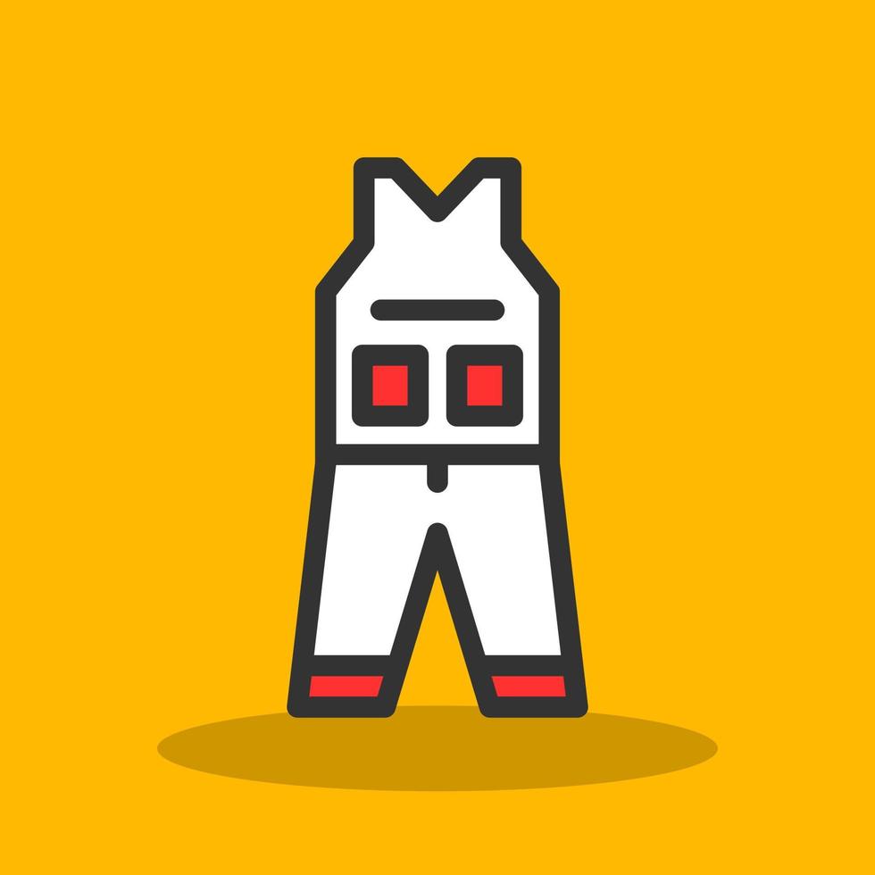 Coverall Clothes Vector Icon Design