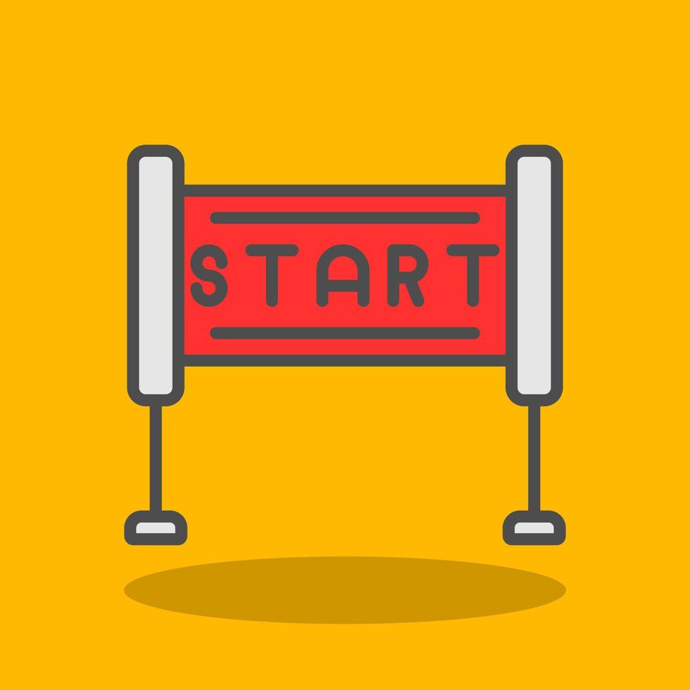 Race Start Vector Icon Design