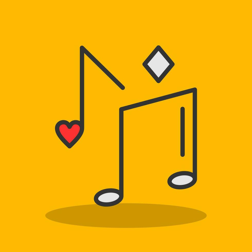 diseño de icono de vector de nota musical