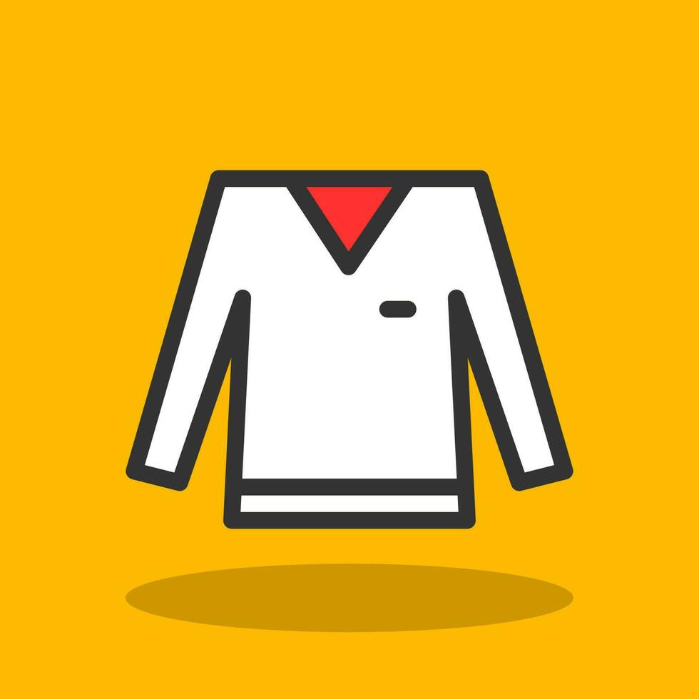 Long Sleeves Shirt Vector Icon Design