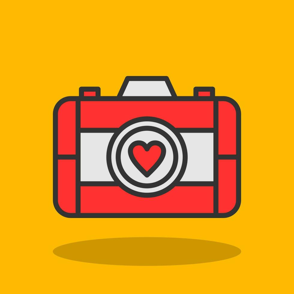 Wedding Camera Vector Icon Design