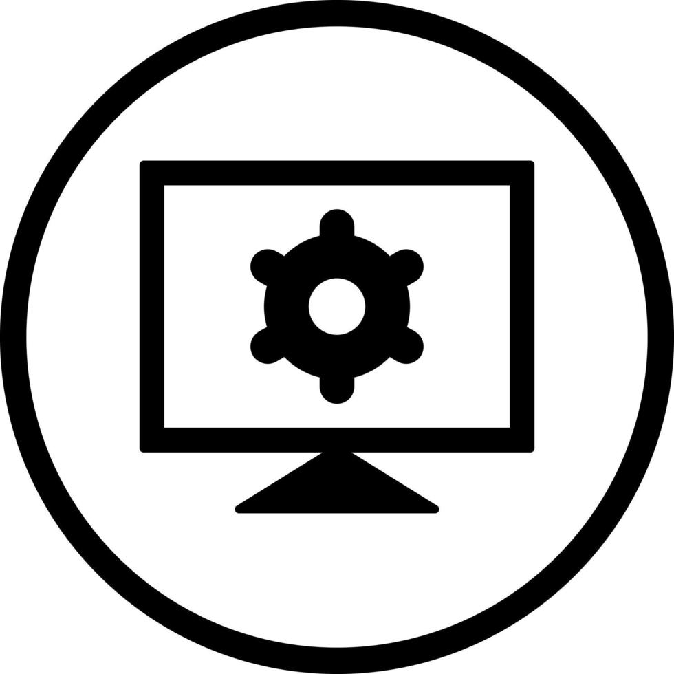 Computer Settings Vector Icon