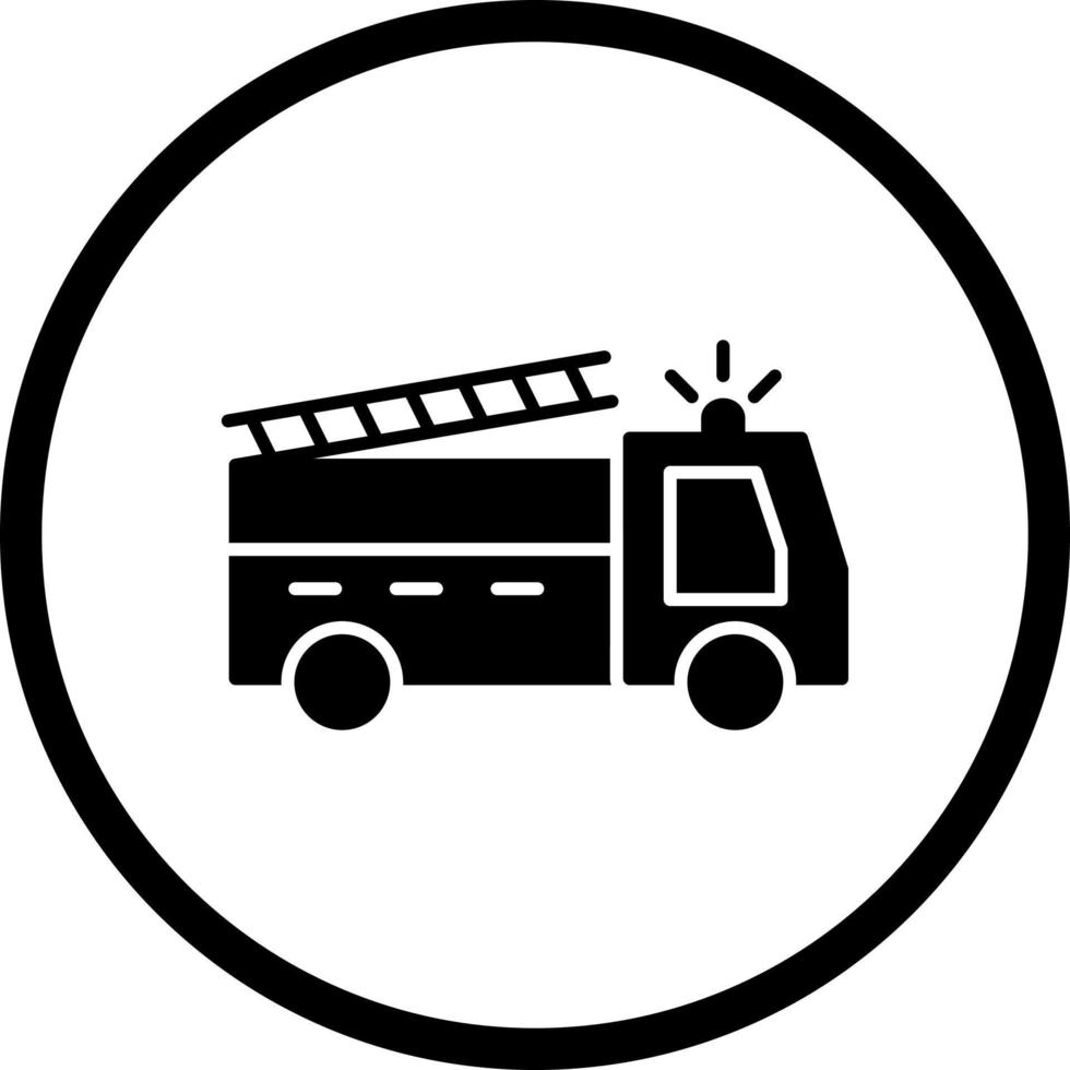 Unique Fire Truck Vector Icon