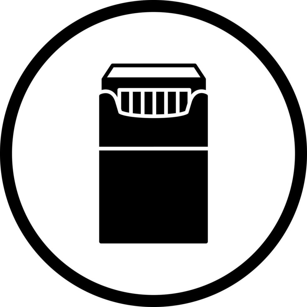 paquete único de icono de vector de cigarrillos