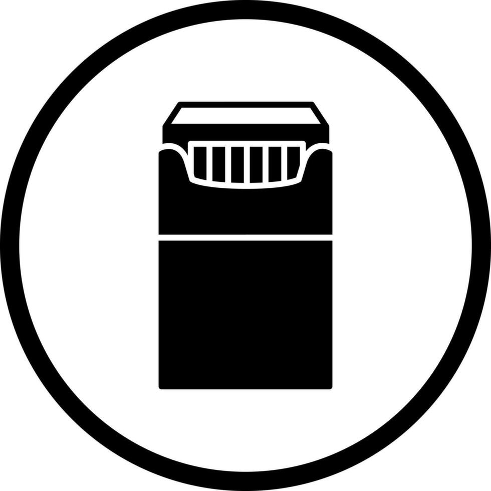 Unique Packet of Cigarettes Vector Icon