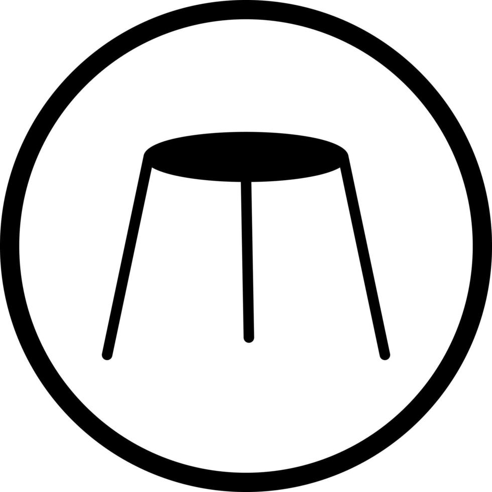 Unique Stool Vector Icon