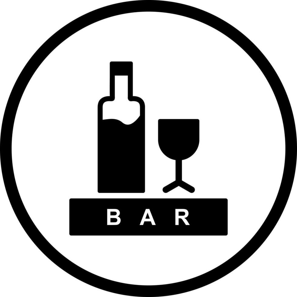 Unique Bar Sign Vector Icon