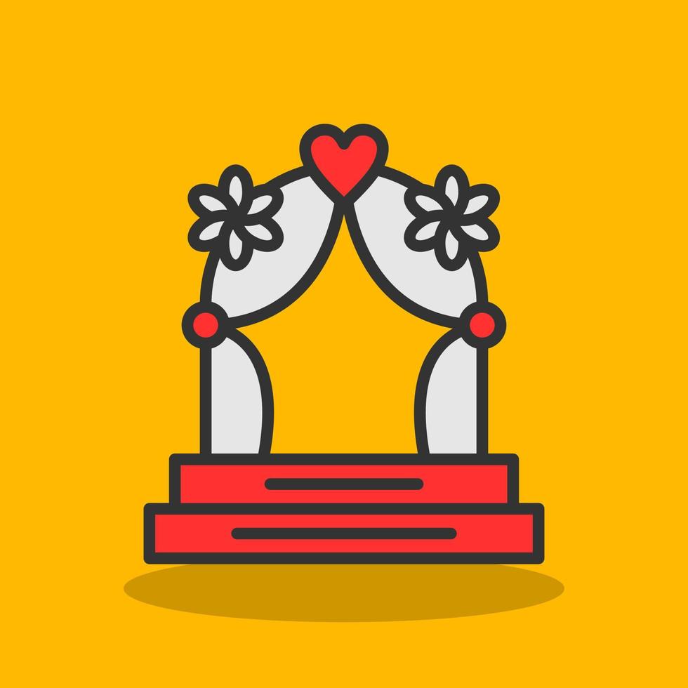 Wedding Arch Vector Icon Design