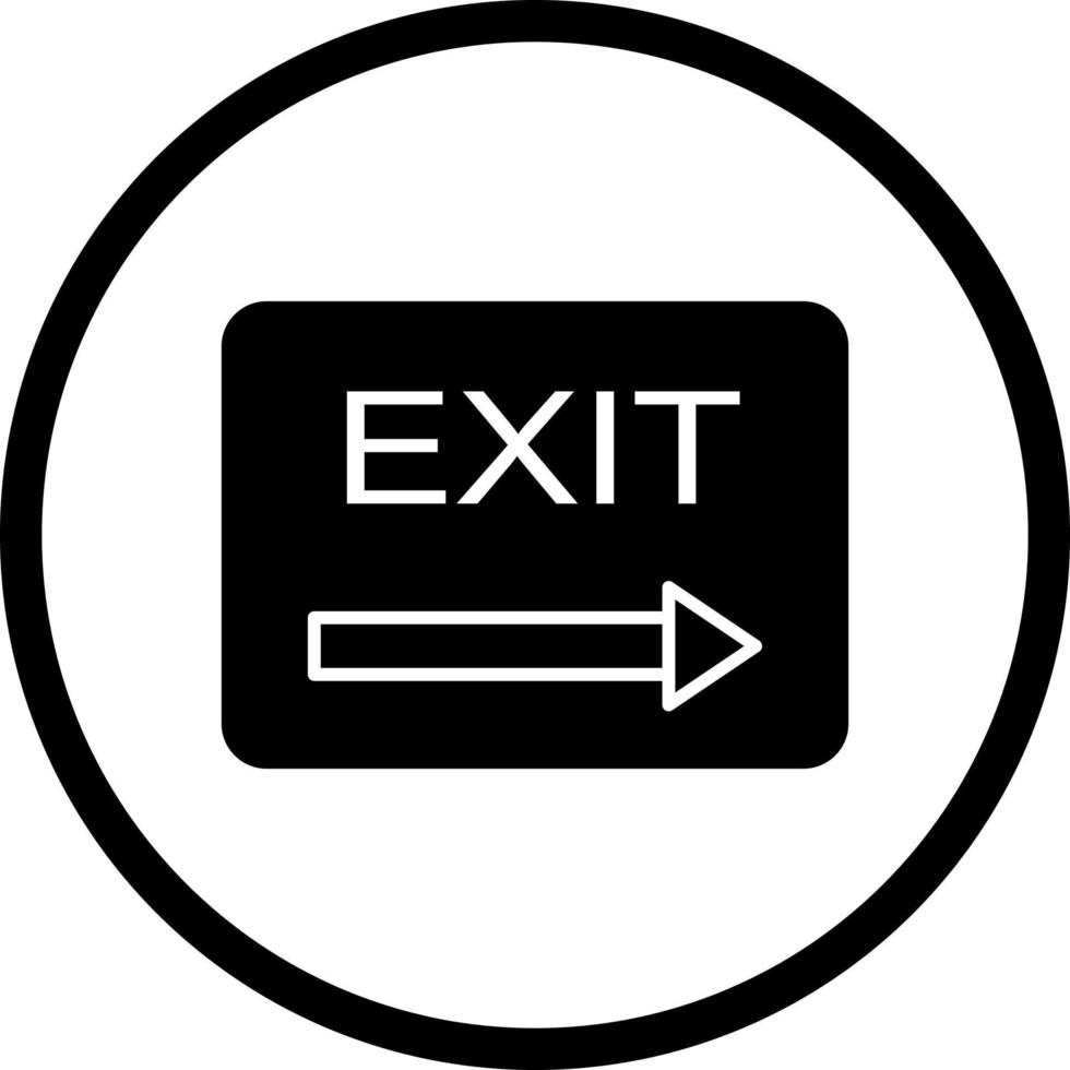 Unique Exit Vector Icon