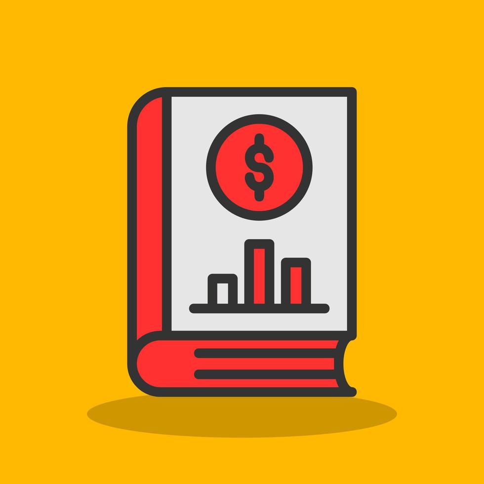 Accounting Book Vector Icon Design