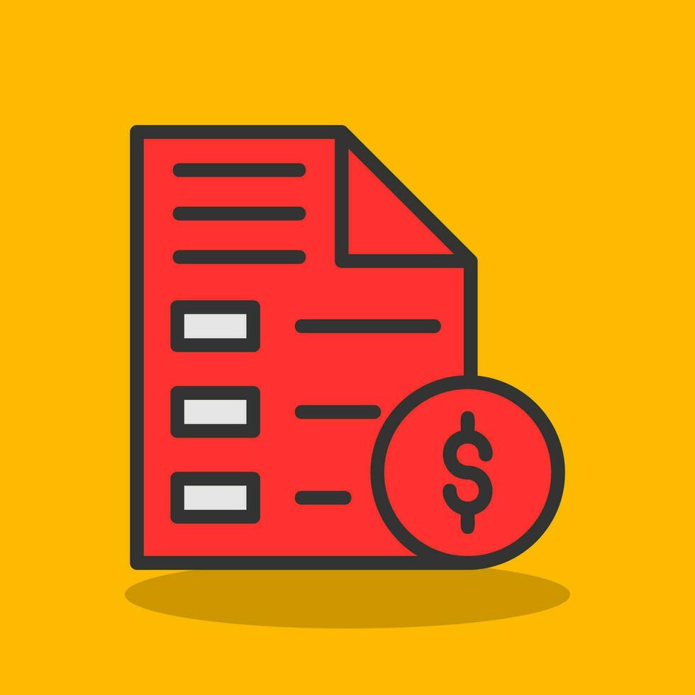 Invoice Vector Icon Design