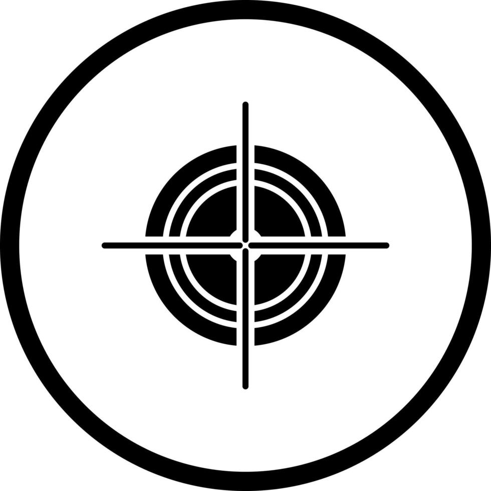Unique Target Vector Icon