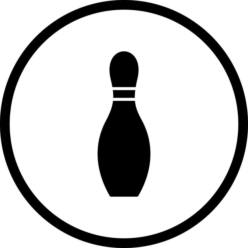 Unique Bowling Pin Vector Icon