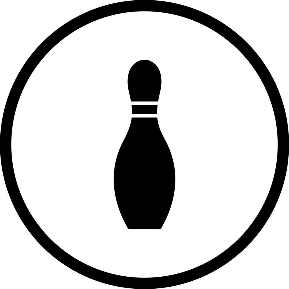 Unique Bowling Pin Vector Icon