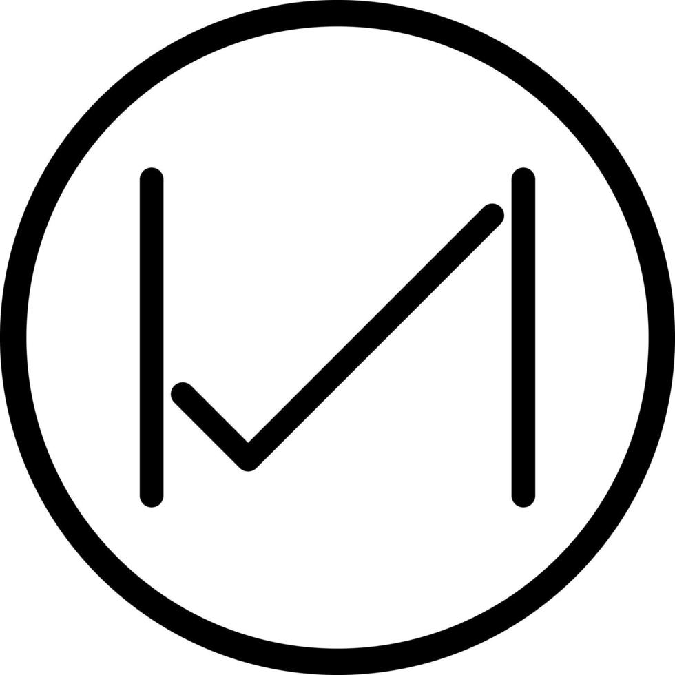 Unique Tick Vector Icon