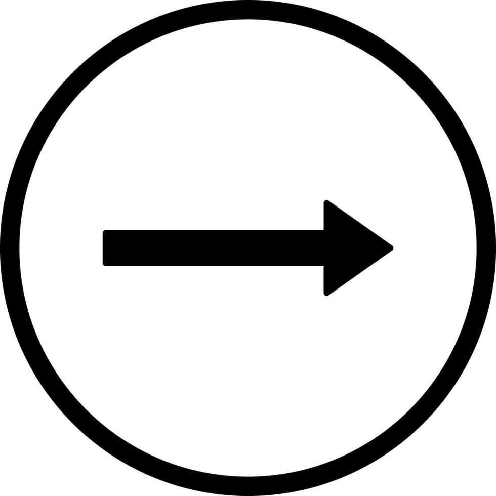 Unique Right Arrow Vector Icon