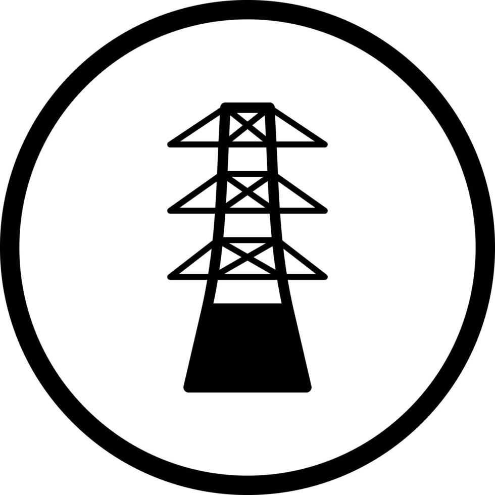 icono de vector de torre única