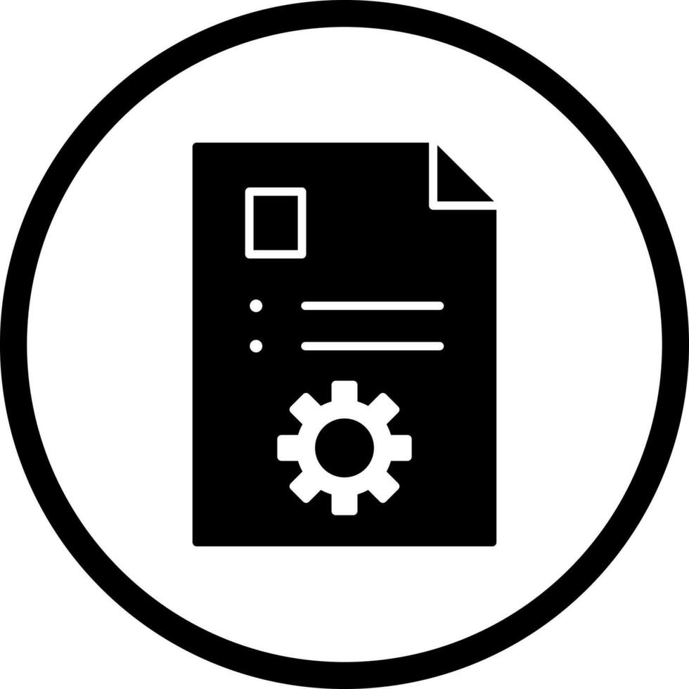 Unique Content Management Vector Icon