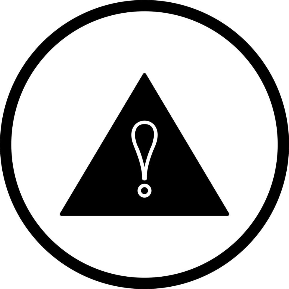 Unique Alert Vector Icon