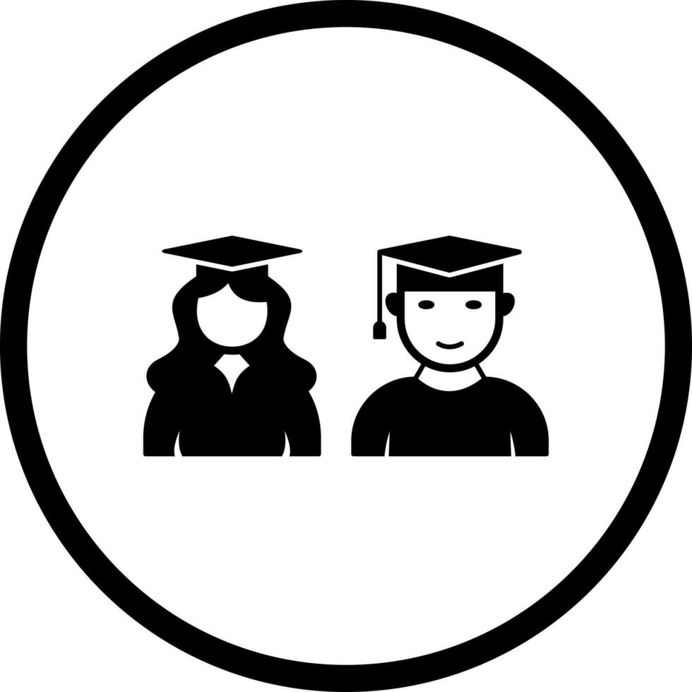 Unique Graduates Vector Icon