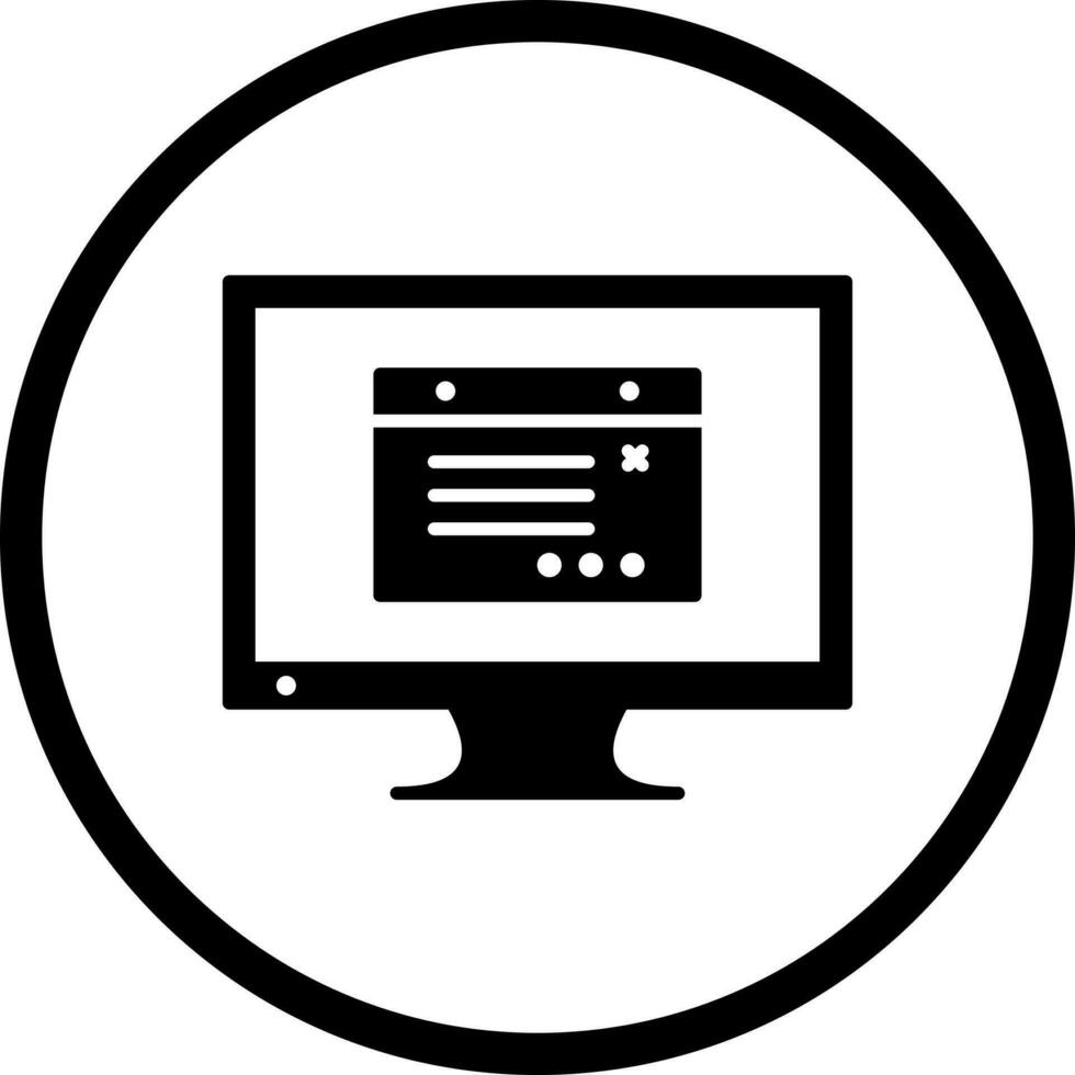 Unique Internet Ads Vector Icon