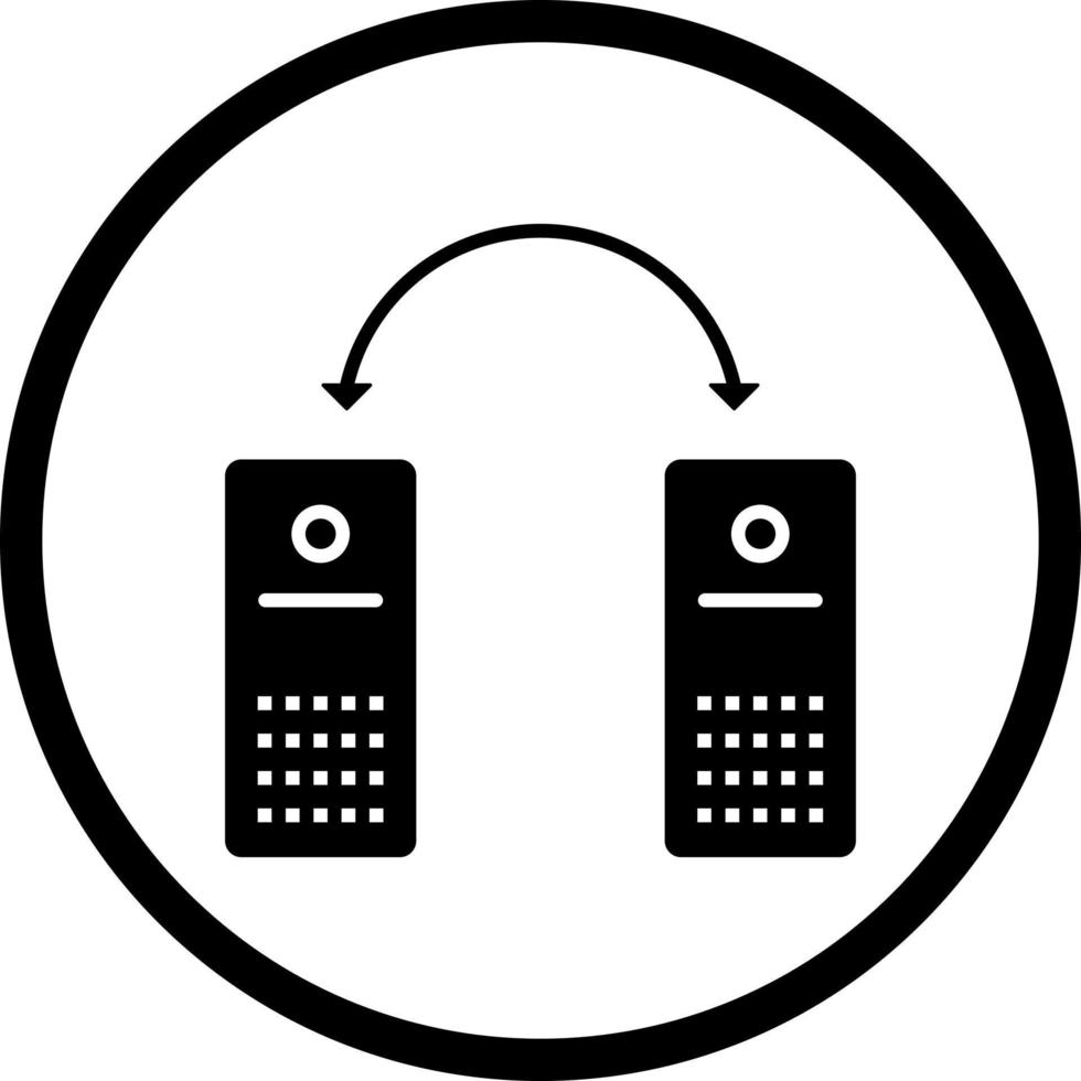 Unique Connected Systems Vector Icon