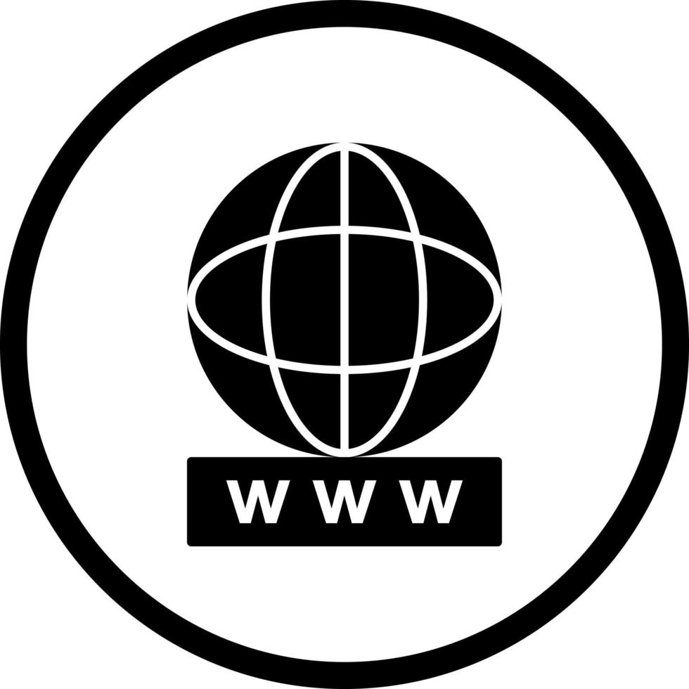 Unique World Wide Web Vector Icon