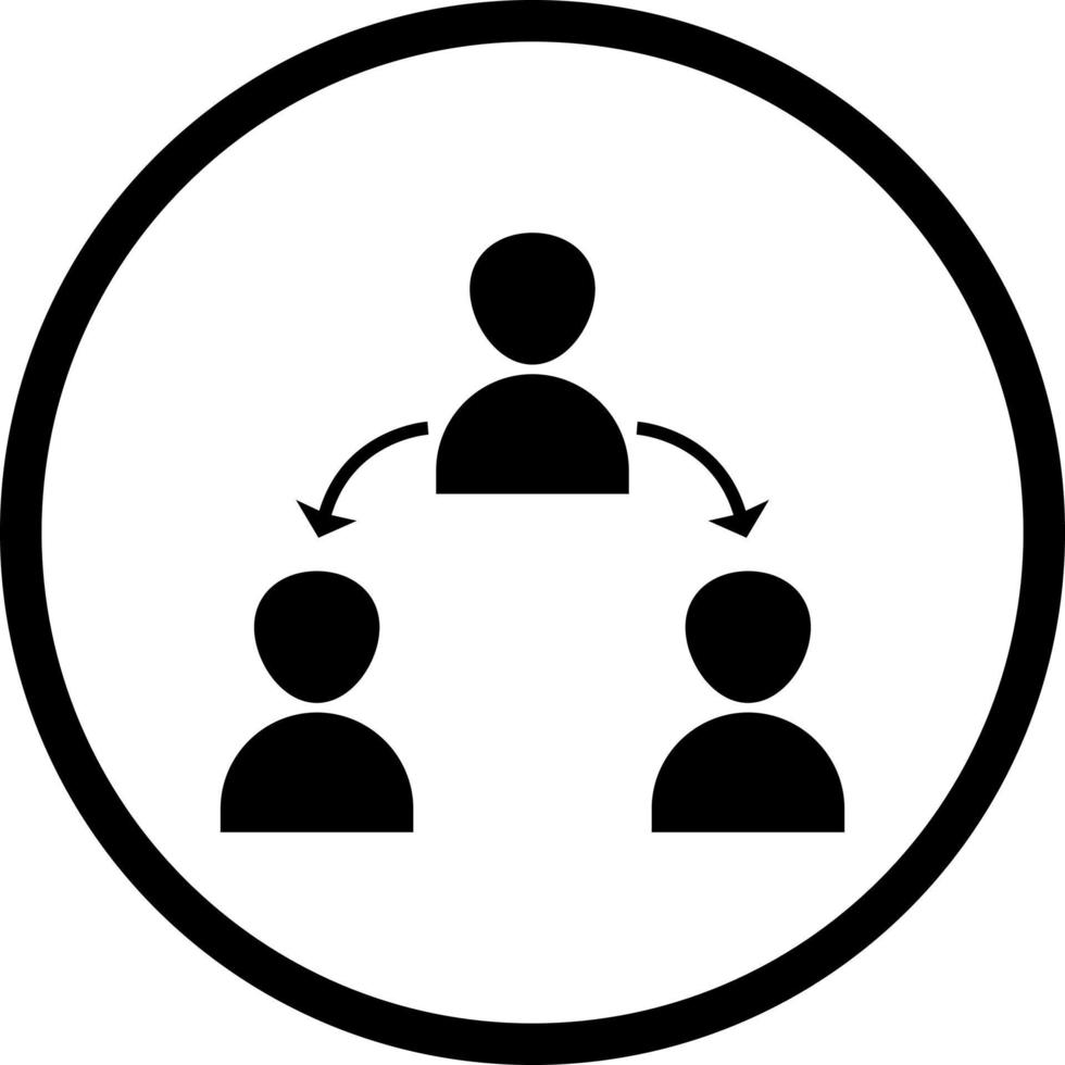 Unique Connected Users Vector Icon