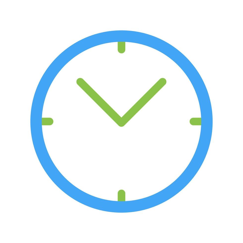 Unique Clock Vector Icon