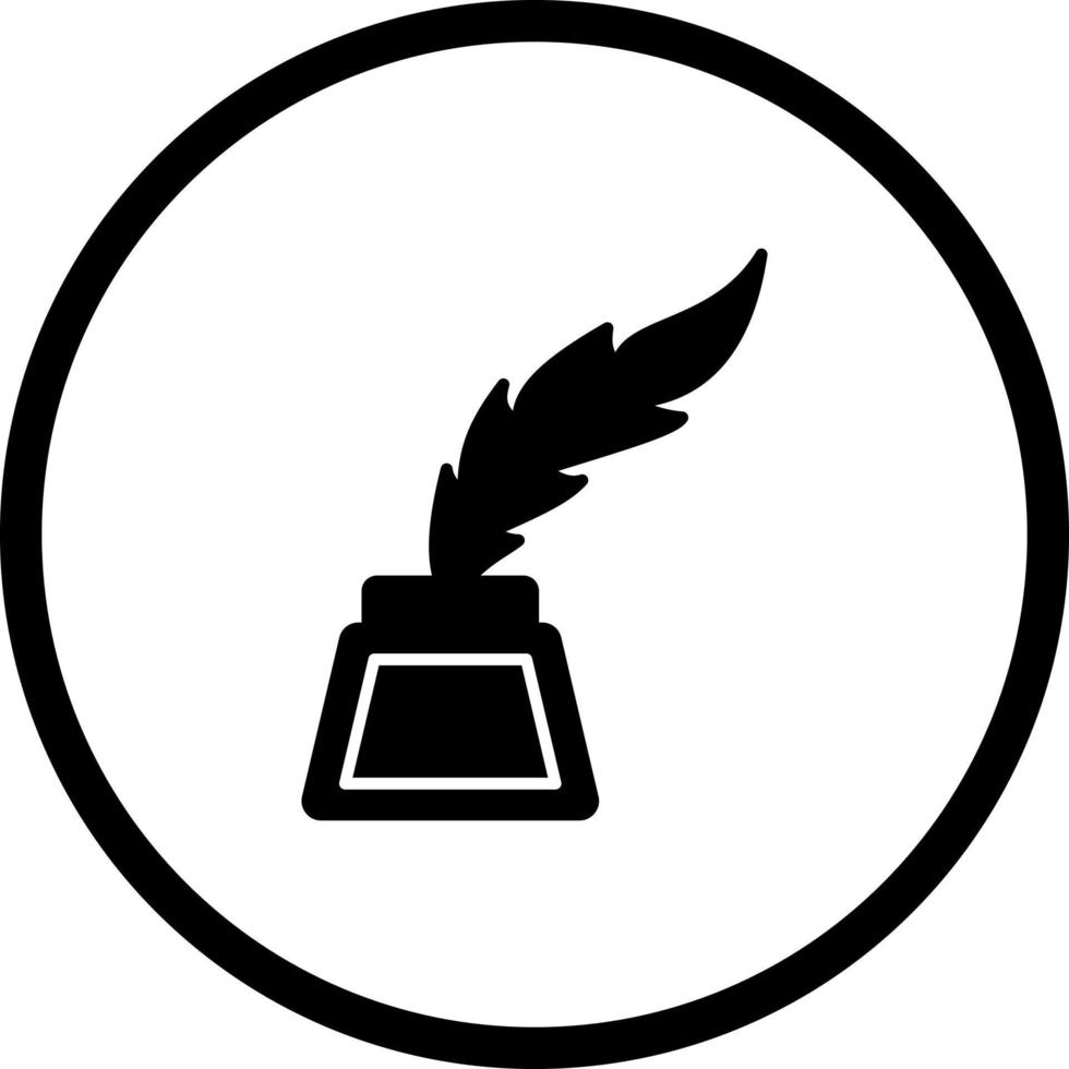 Inkwell Vector Icon