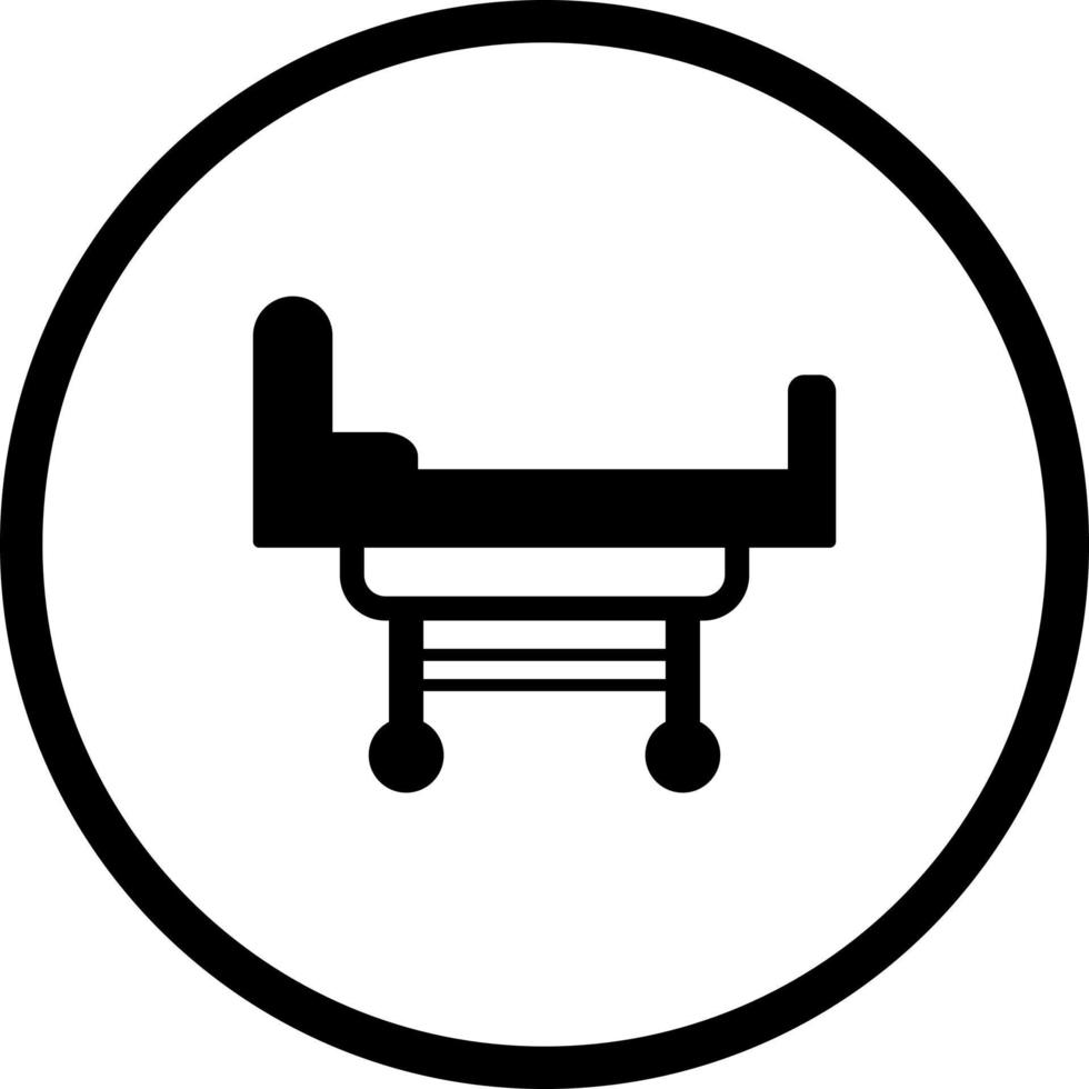 Hospital Bed Vector Icon
