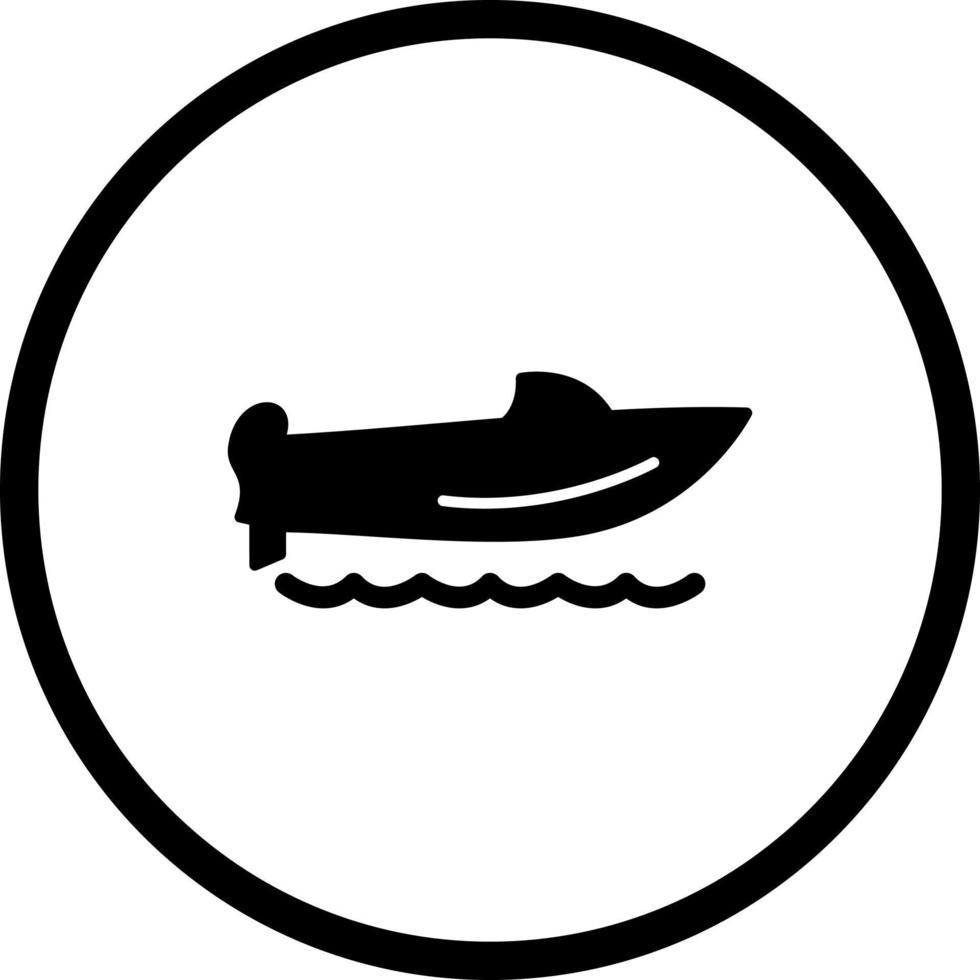 Speed Boat Vector Icon