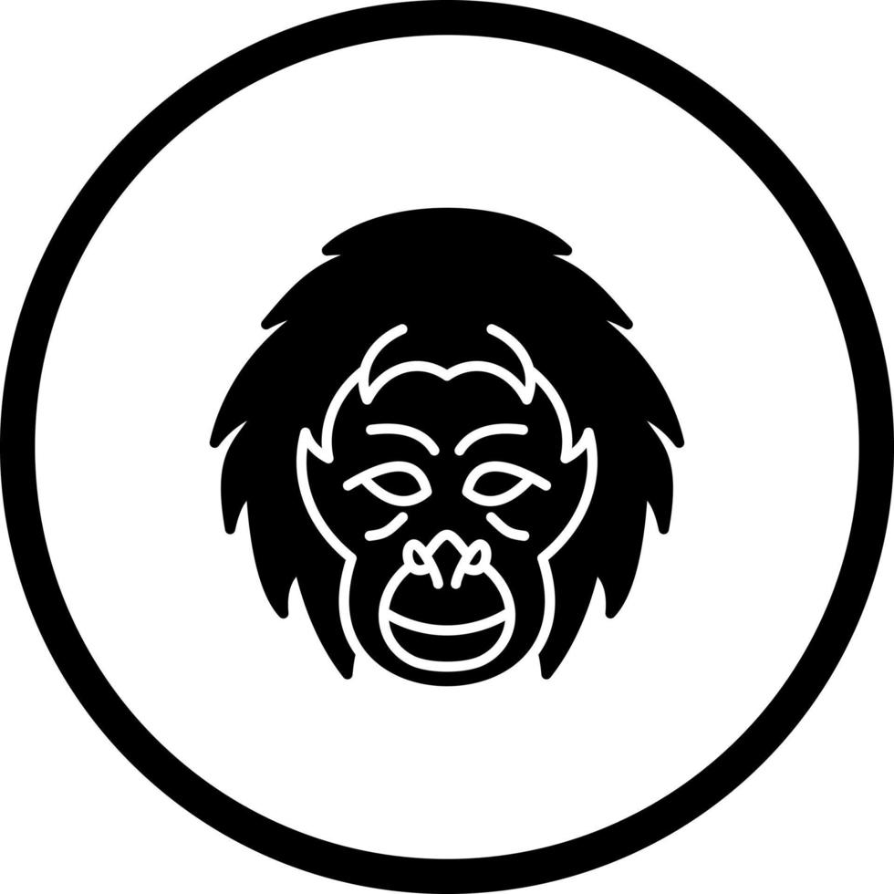 Orangutan Vector Icon