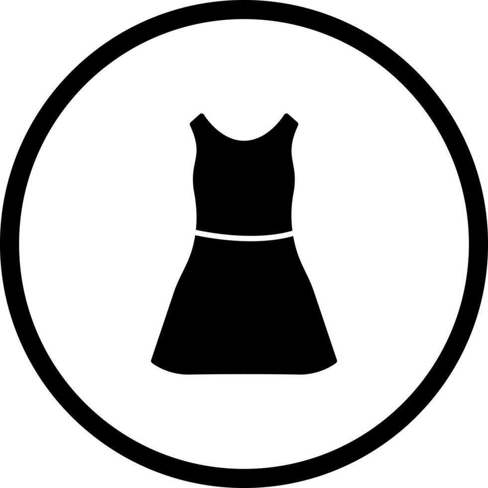 vestido, vector, icono vector