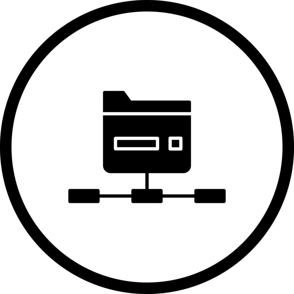 Network Folder Vector Icon