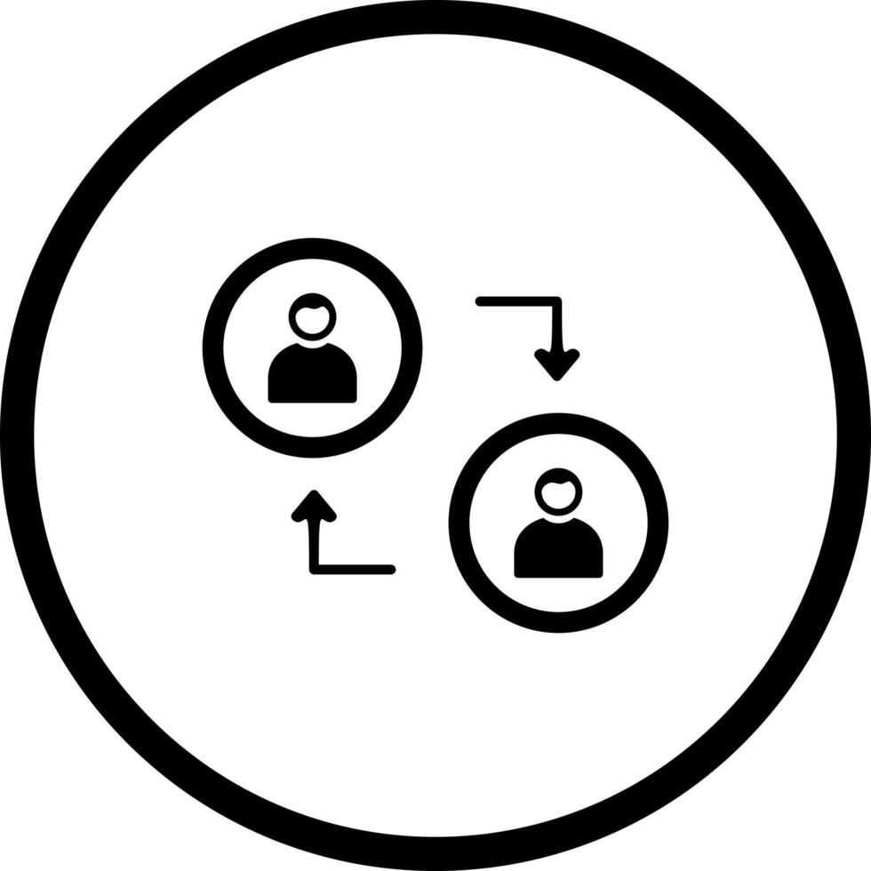 Connected Profiles Vector Icon