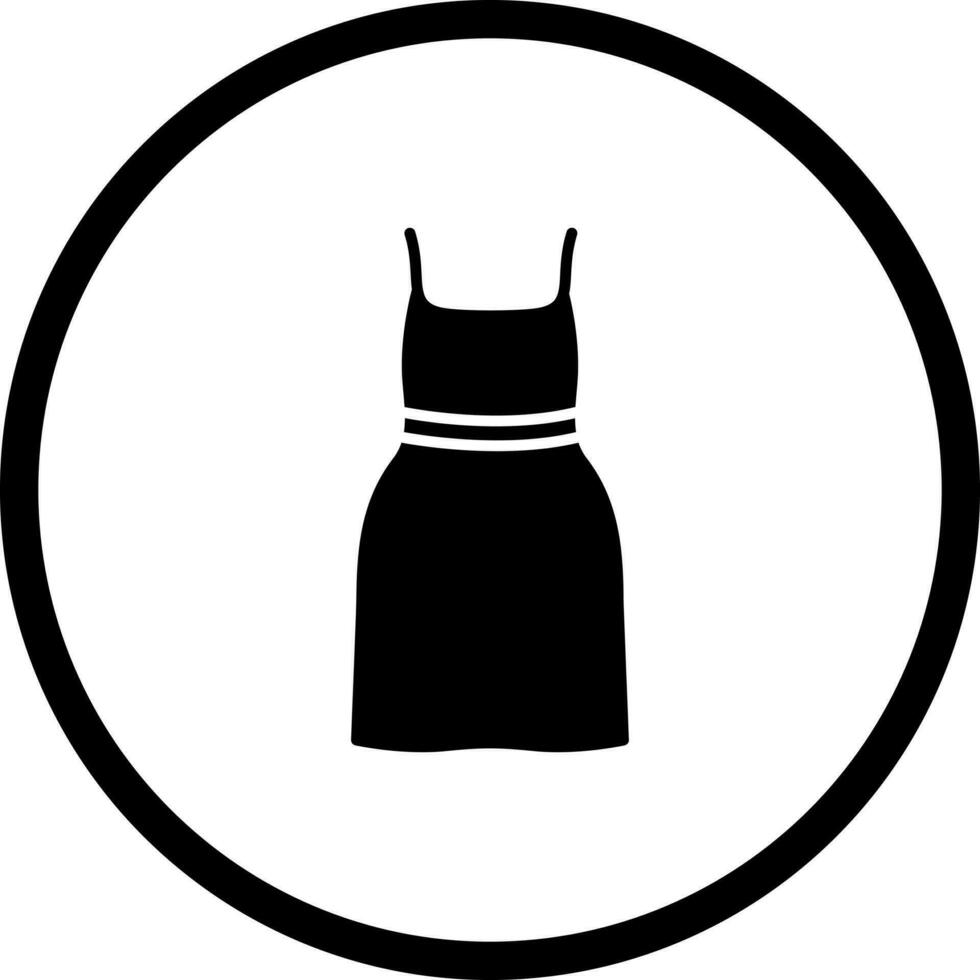 Cocktail Dress Vector Icon