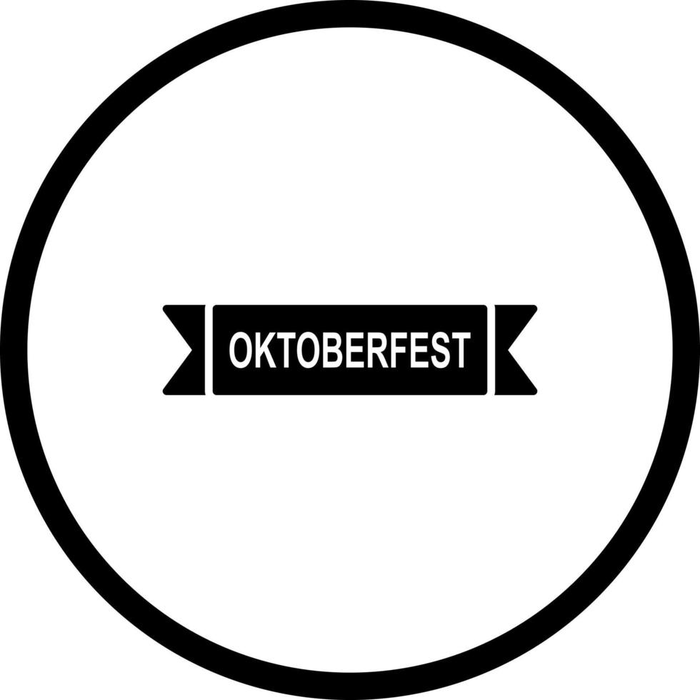 Oktoberfest Banner Vector Icon