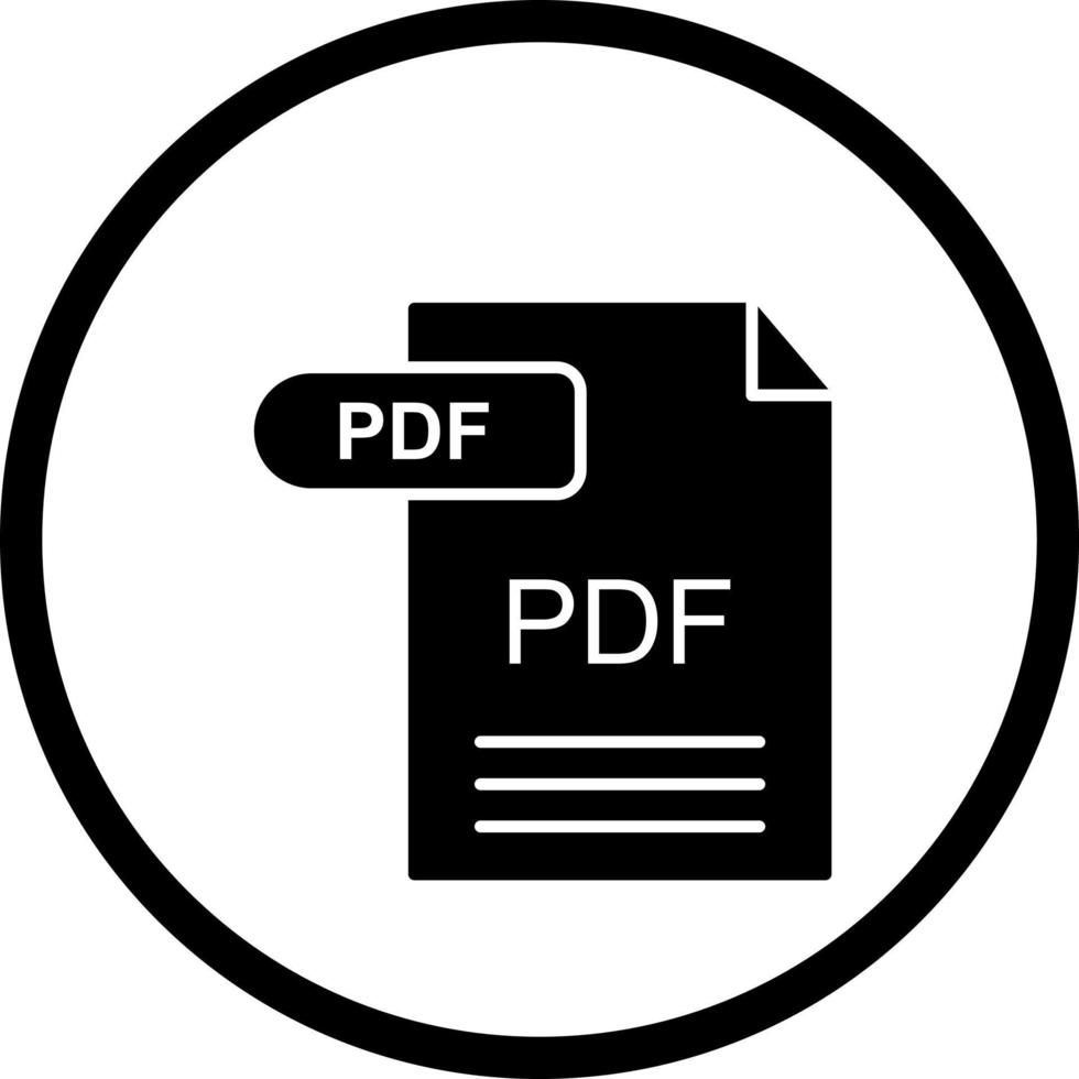 icono de vector de pdf