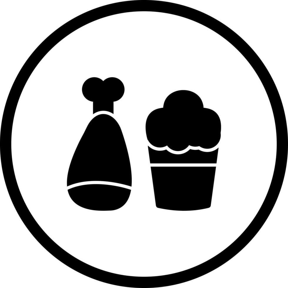Food and Beer Vector Icon