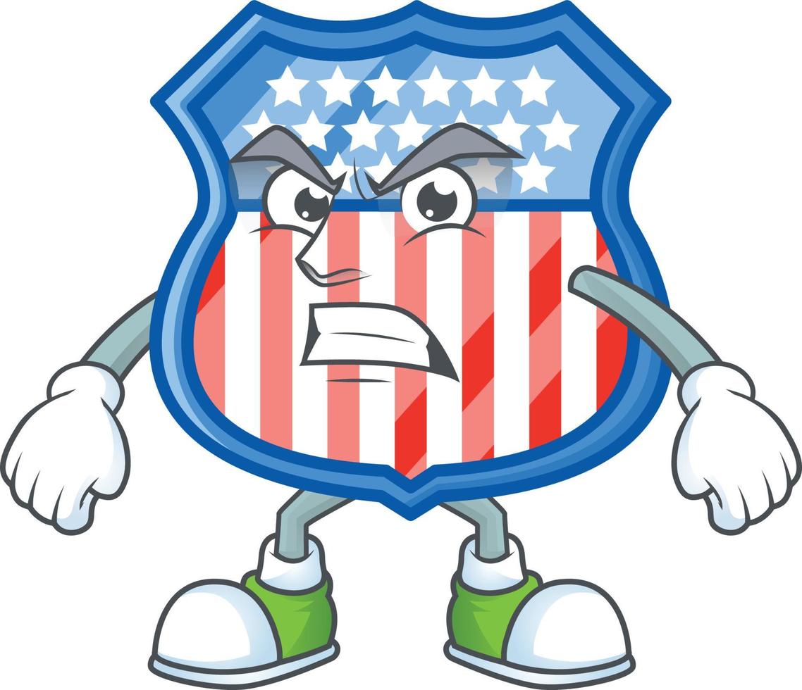 Shield badges USA icon design vector