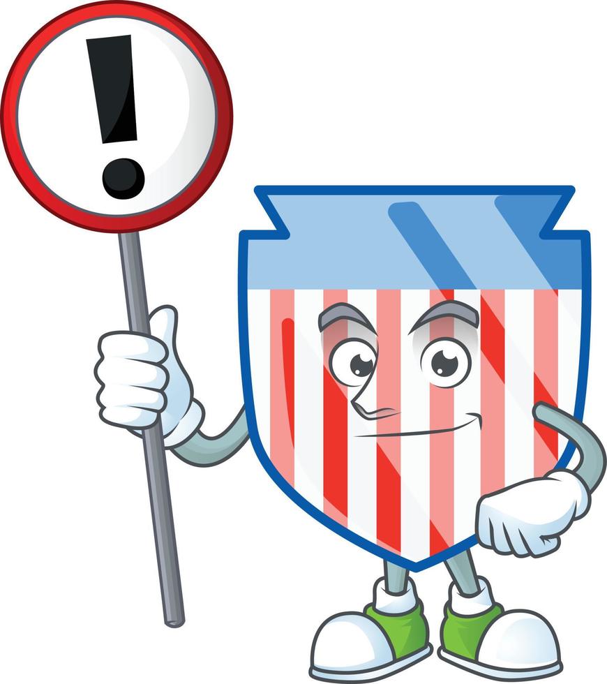 USA stripes shield icon design vector