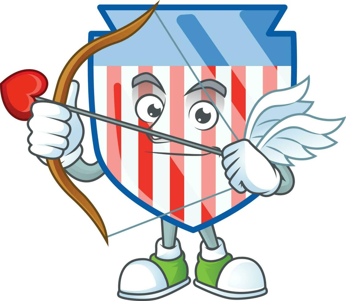 USA stripes shield icon design vector