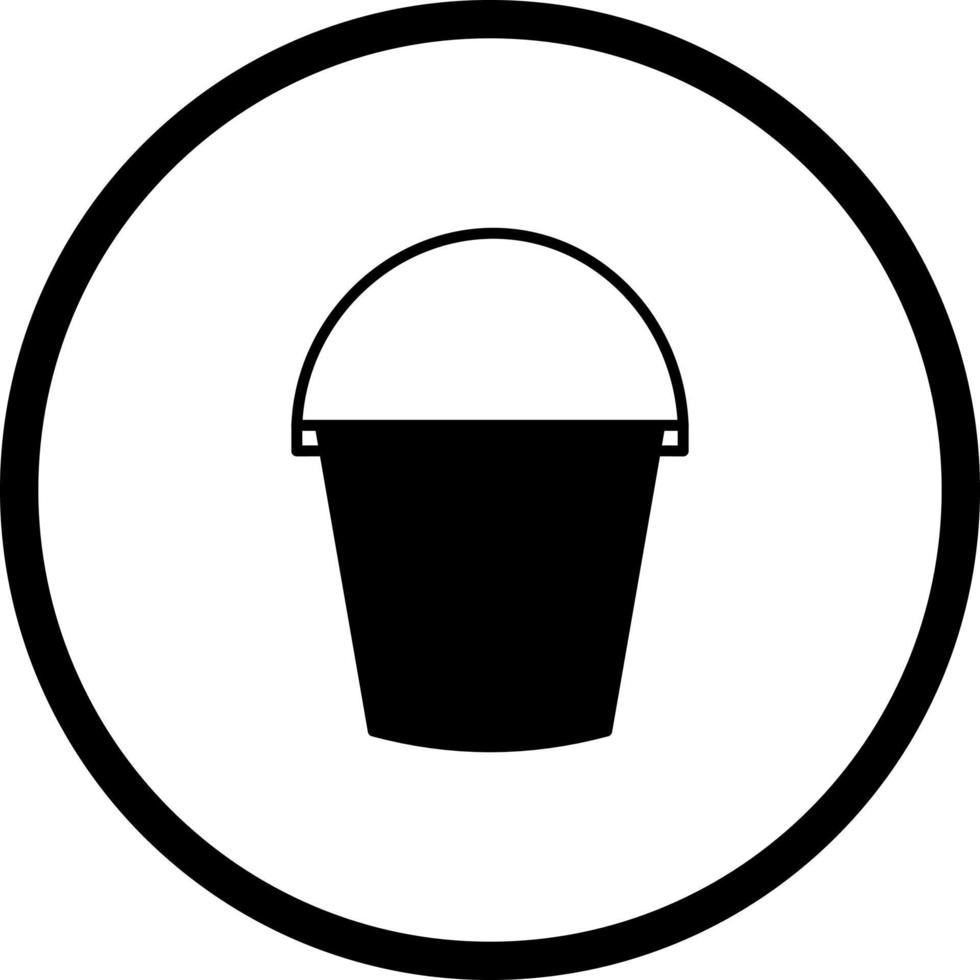 Water Bucket Vector Icon