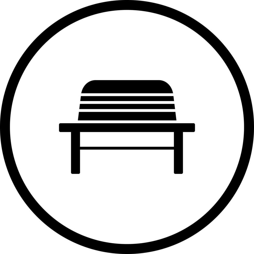 Garden Bench Vector Icon